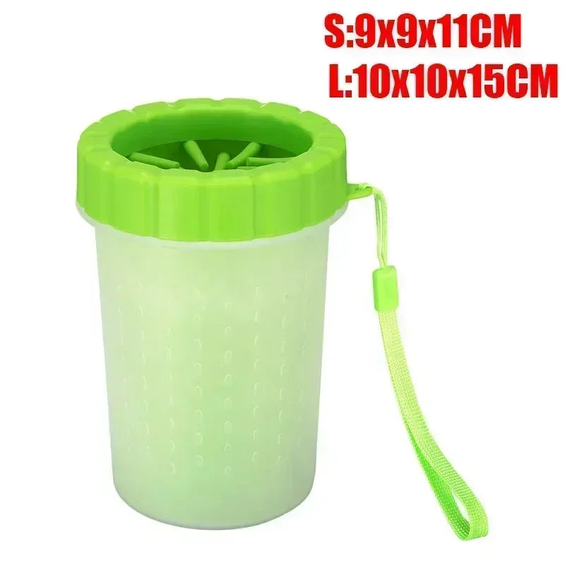 Dog Foot Cup Paw Washer Cleaner Dog Cat Foot Cleaning Brush Soft Silicone Dog Paw Cleaning Dog Paw Cleaning Bucket Accessories