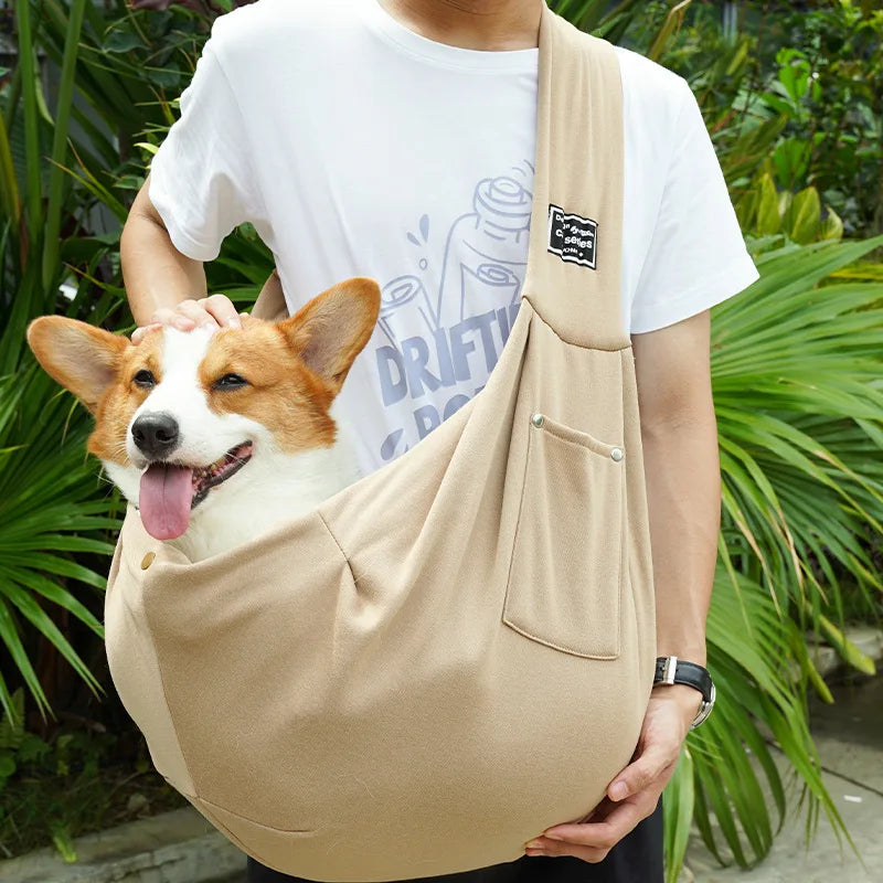 Wholesale Comfortable Dog Bag Pet Crossbody Shoulder Bag Outdoor Travel Portable Cat Puppy Sling Carrier Bag Pet Carrying packet