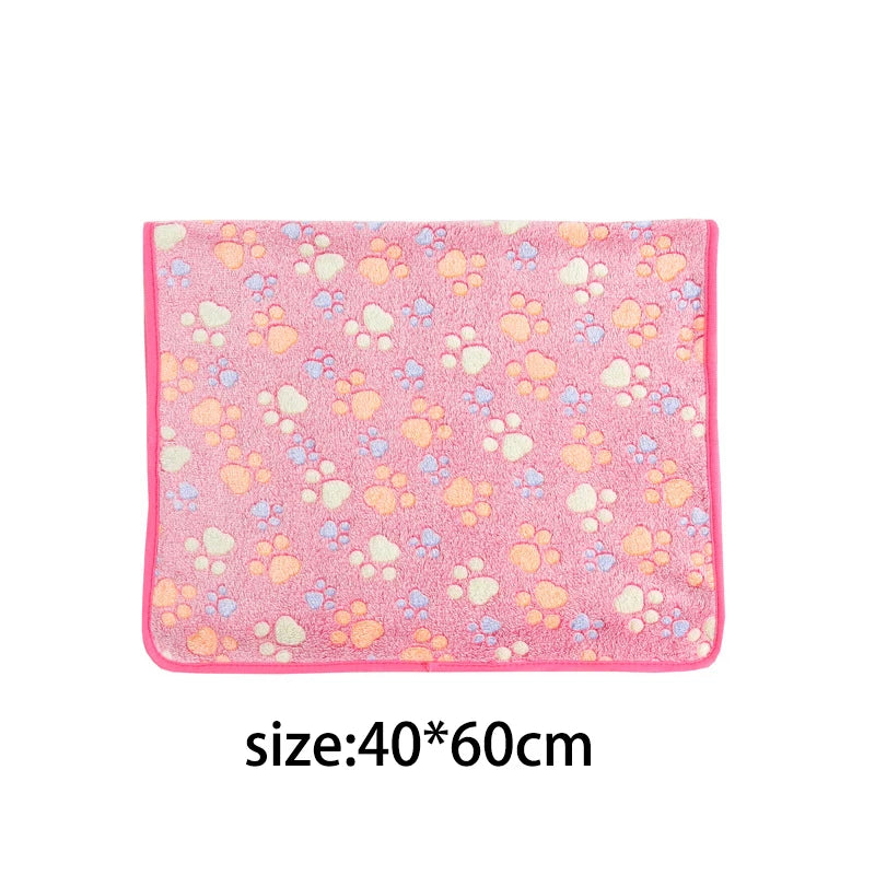 40X60CM Pet Blanket Winter Warm Dog Blanket Cute Warm and Comfortable Cat and Dog Cushion Blanket Pet Supplies