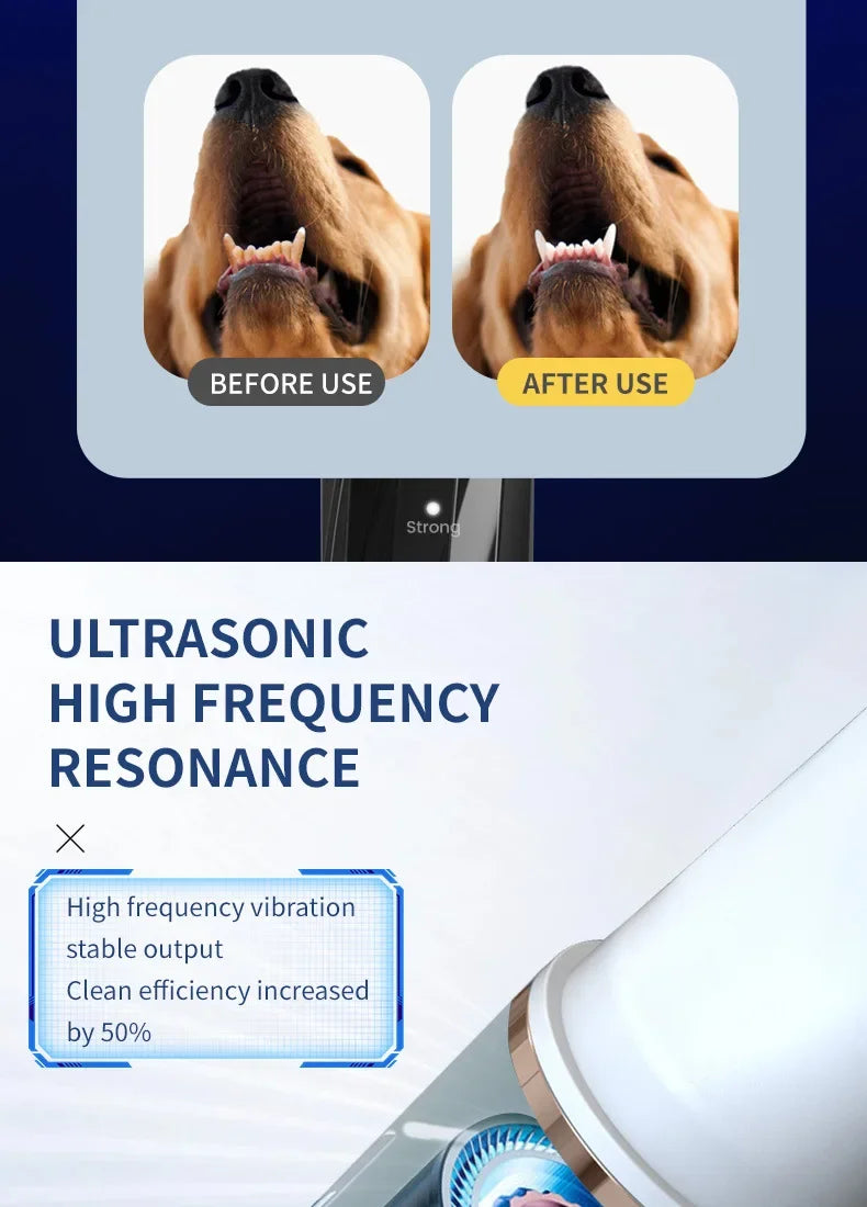 Household Dog Toothbrush Ultrasonic Portable Dog Toothbrushs Electric Bright White Teeth Professionally Cleaner Pet Supplies