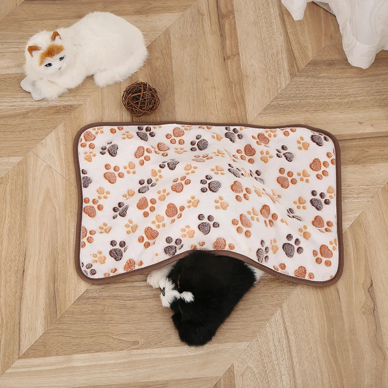 40X60CM Pet Blanket Winter Warm Dog Blanket Cute Warm and Comfortable Cat and Dog Cushion Blanket Pet Supplies