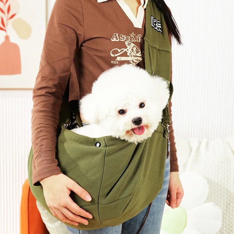 Wholesale Comfortable Dog Bag Pet Crossbody Shoulder Bag Outdoor Travel Portable Cat Puppy Sling Carrier Bag Pet Carrying packet