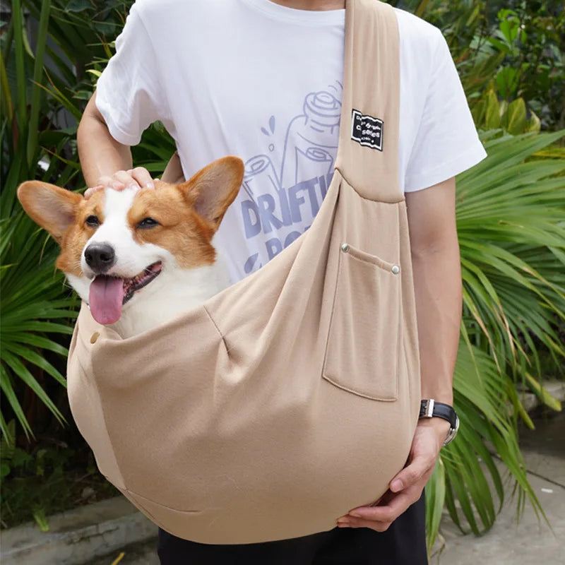 Wholesale Comfortable Dog Bag Pet Crossbody Shoulder Bag Outdoor Travel Portable Cat Puppy Sling Carrier Bag Pet Carrying packet