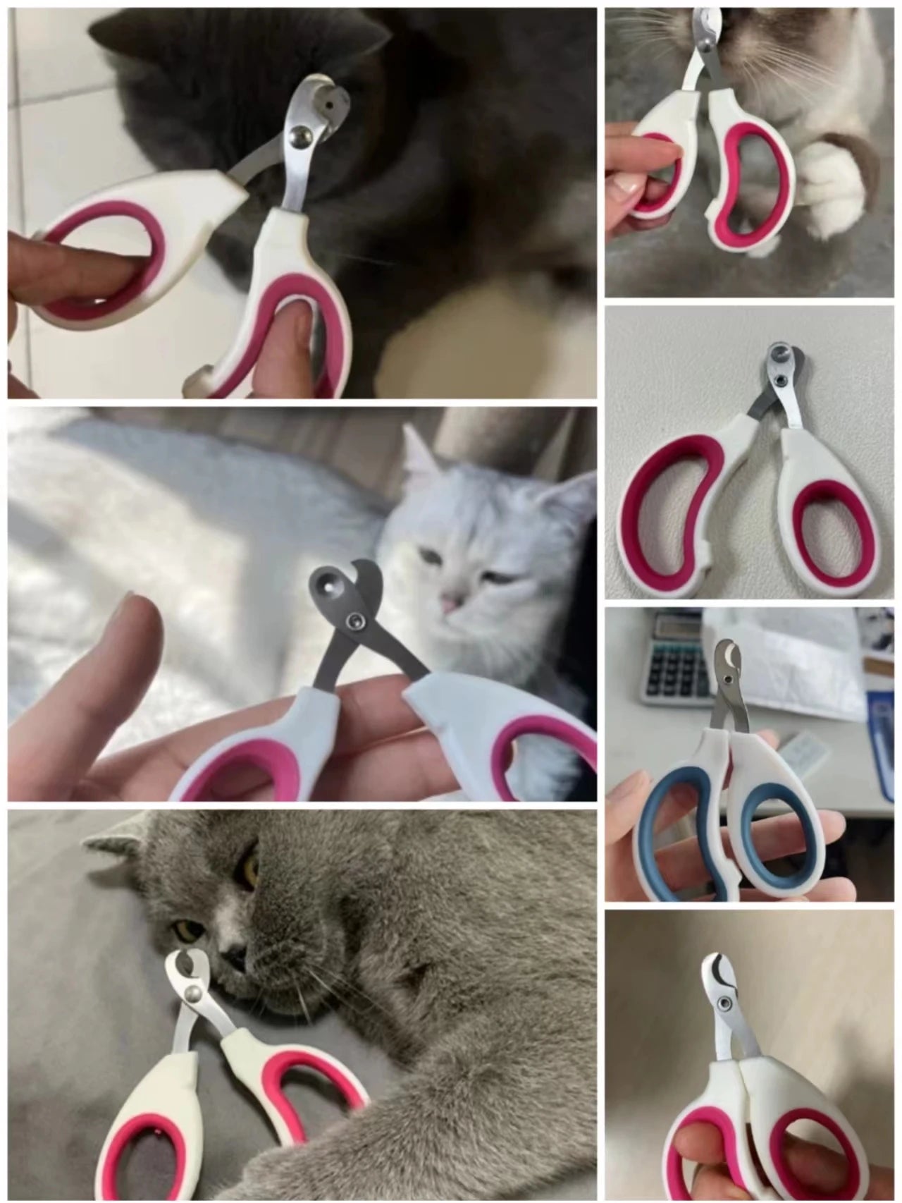 Professional Cat Nail Clippers for Small Cat Dog Stainless Steel Puppy Claws Cutter Pet Nail Grooming Clippers Trimmer