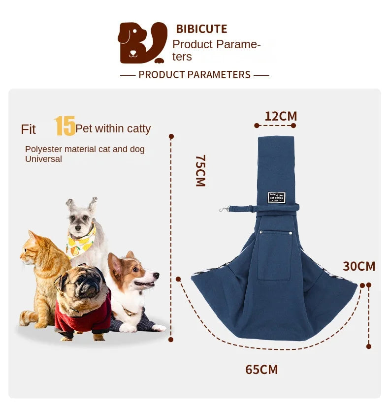 Wholesale Comfortable Dog Bag Pet Crossbody Shoulder Bag Outdoor Travel Portable Cat Puppy Sling Carrier Bag Pet Carrying packet