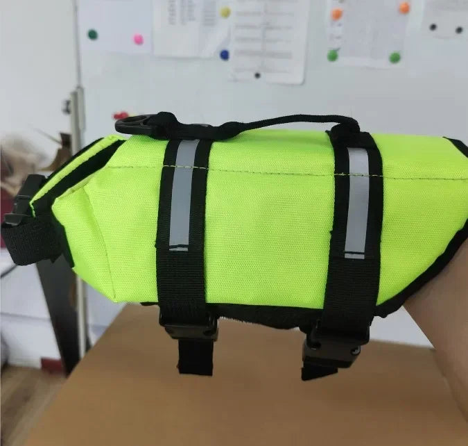 Summer Dog Life Jacket Reflective Adjustable Pet Swimwear Safety Vest Surfing Sailboat Enhanced Buoyancy Puppy Life Jacket