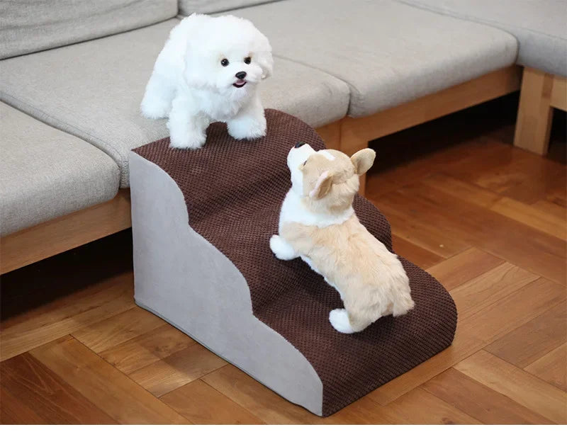 Dog House Dog Stairs Pet 2/3 Steps Stairs for Small Dog Cat Pet Ramp Ladder Anti-slip Removable Dogs Bed Stairs Pet Supplies