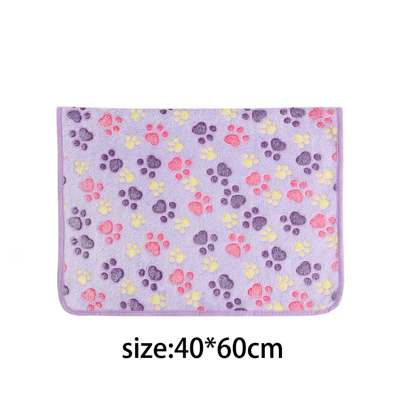 40X60CM Pet Blanket Winter Warm Dog Blanket Cute Warm and Comfortable Cat and Dog Cushion Blanket Pet Supplies