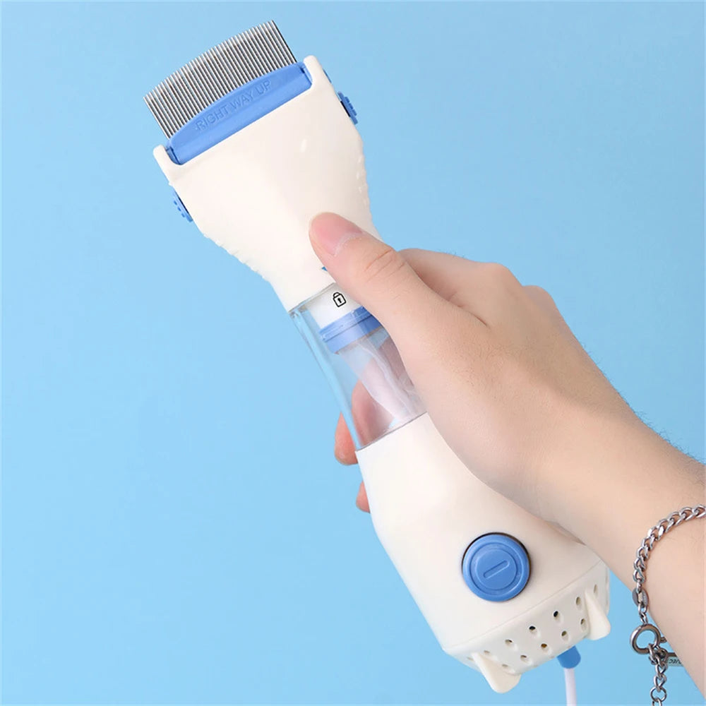 Electric Lice Grabber Multifunctional Physical Flea Removal Killer Brush Pets Comb Cats Dogs Hair Cleaner Lice Remover Comb