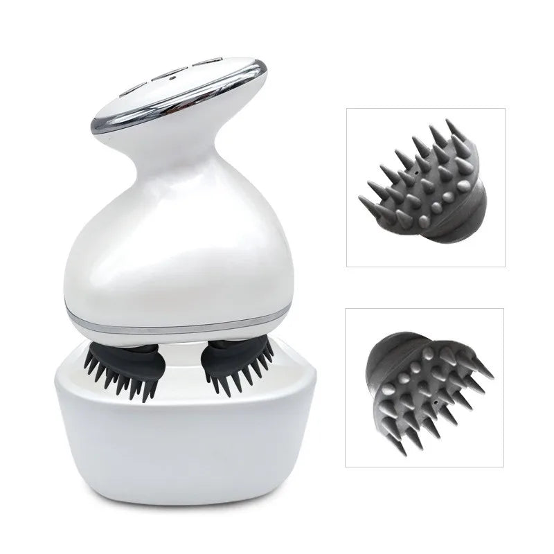 Waterproof 3D Vibration Massager Pet Cat Dog Head Massage Instrument Electric Kneading Scalp Body Deep Tissue Kneading Massager