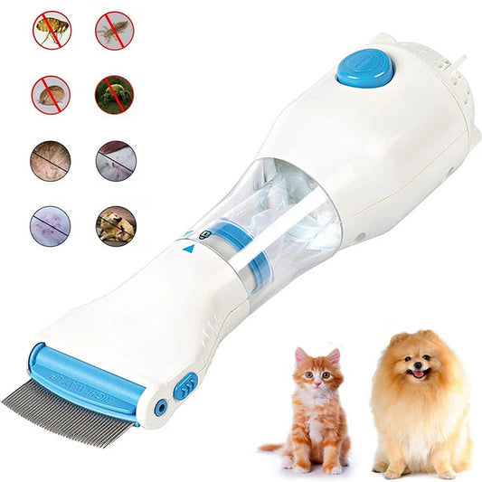 Electric Lice Grabber Multifunctional Physical Flea Removal Killer Brush Pets Comb Cats Dogs Hair Cleaner Lice Remover Comb