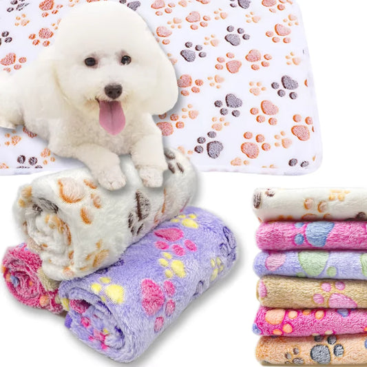 40X60CM Pet Blanket Winter Warm Dog Blanket Cute Warm and Comfortable Cat and Dog Cushion Blanket Pet Supplies