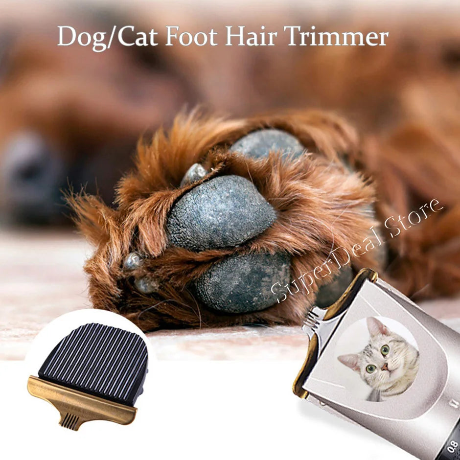 Professional Dog Hair Clipper All Metal Rechargeable Pet Trimmer Cat Shaver Cutting Machine Puppy Grooming Haircut Low Noice