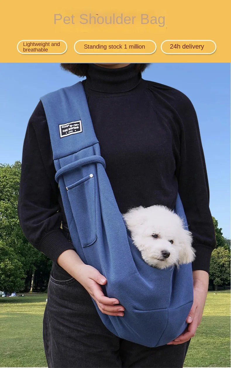 Wholesale Comfortable Dog Bag Pet Crossbody Shoulder Bag Outdoor Travel Portable Cat Puppy Sling Carrier Bag Pet Carrying packet