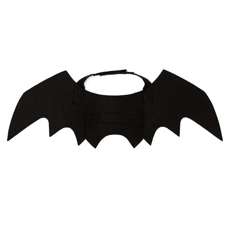 Halloween Cute Pet Clothes Black Bat Wings Harness Costume Cosplay Cat Dog Halloween Party for Pet Supplies