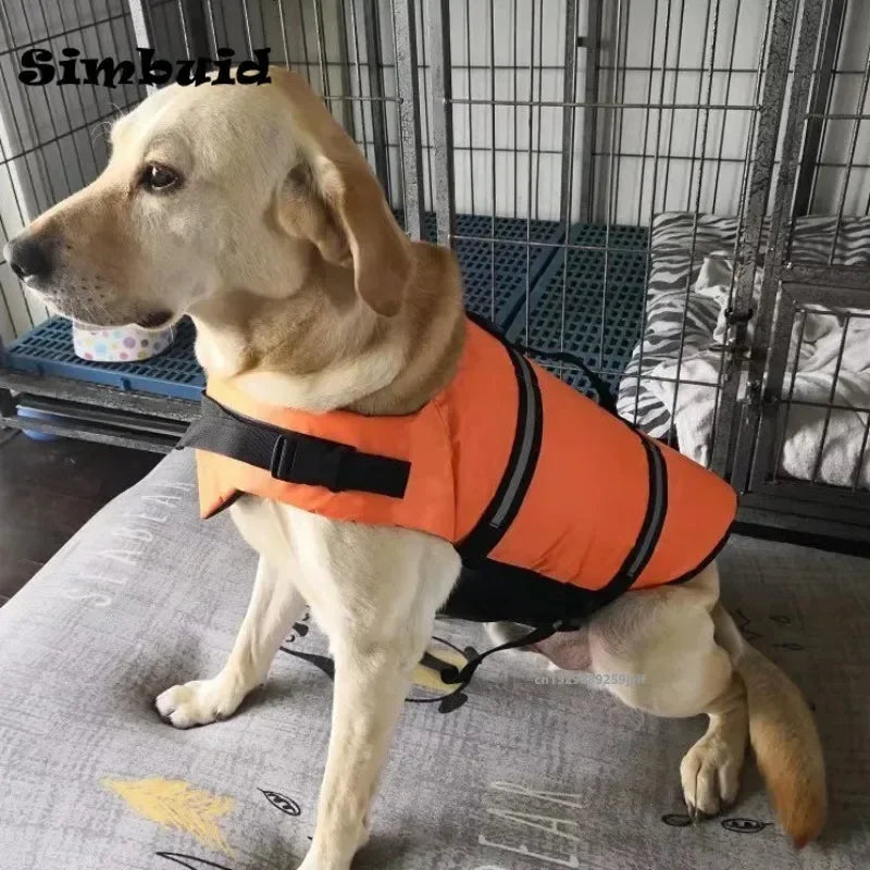 Summer Dog Life Jacket Reflective Adjustable Pet Swimwear Safety Vest Surfing Sailboat Enhanced Buoyancy Puppy Life Jacket