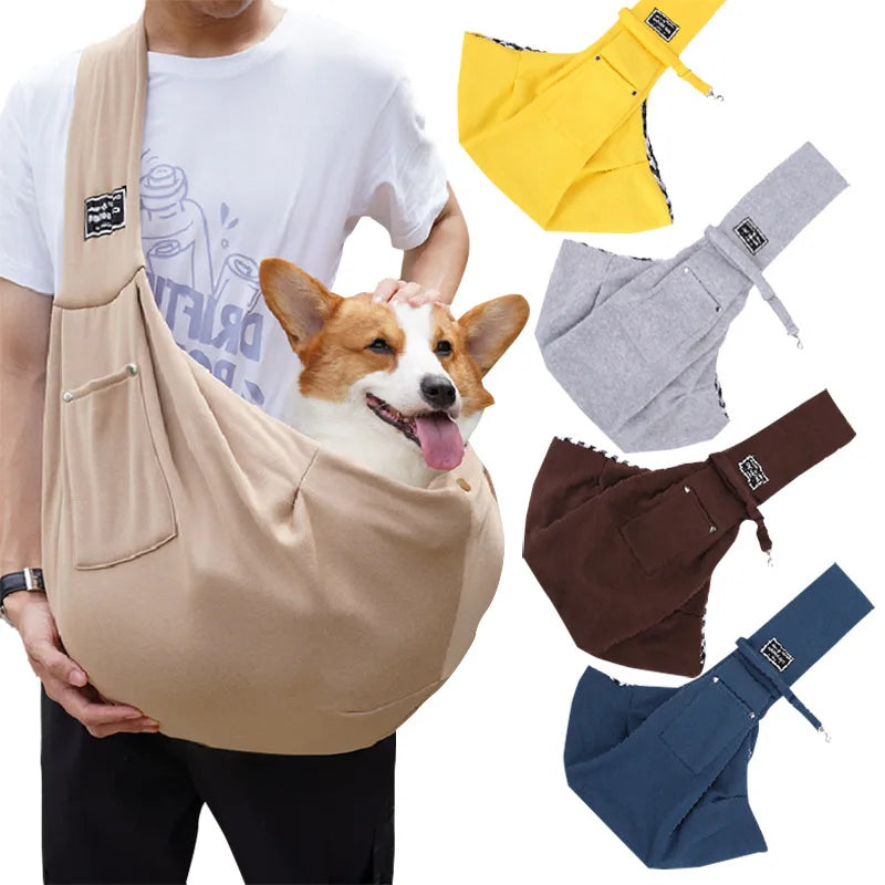 Wholesale Comfortable Dog Bag Pet Crossbody Shoulder Bag Outdoor Travel Portable Cat Puppy Sling Carrier Bag Pet Carrying packet