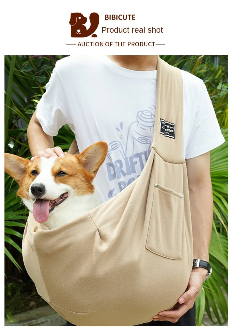 Wholesale Comfortable Dog Bag Pet Crossbody Shoulder Bag Outdoor Travel Portable Cat Puppy Sling Carrier Bag Pet Carrying packet